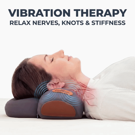 NeckEase™ vibration therapy releasing deep muscle tension