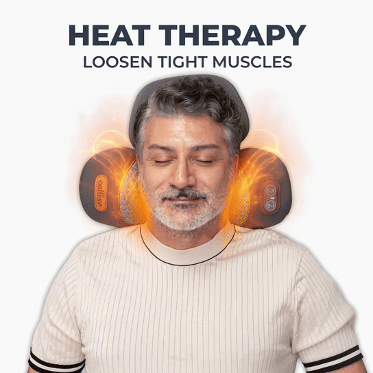 NeckEase™ heat therapy warming the deep neck muscles